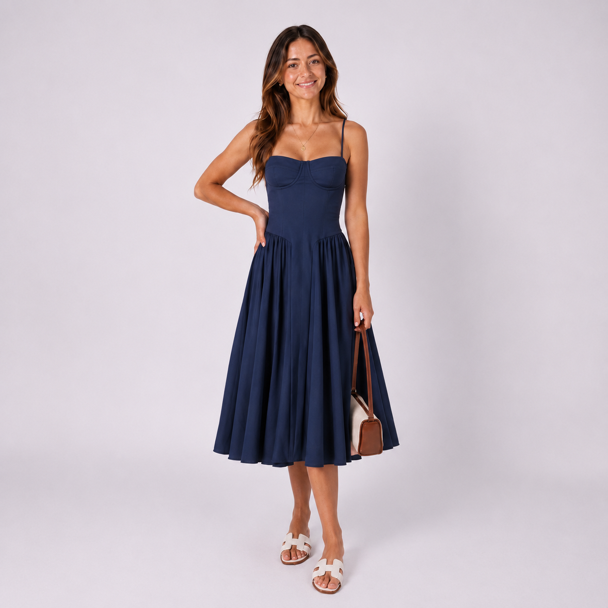Corsagen Midikleid