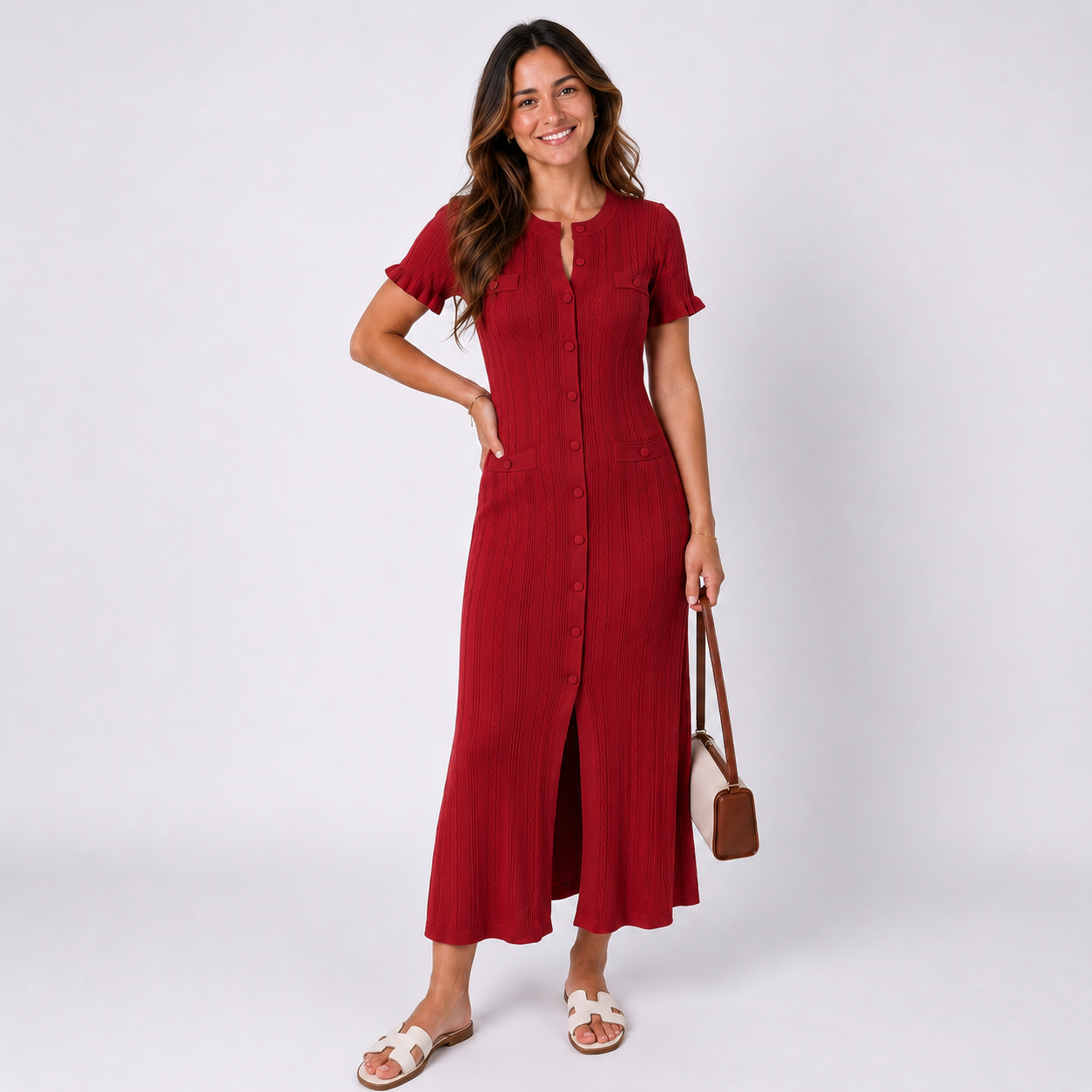 Elegantes Figurbetontes Maxikleid