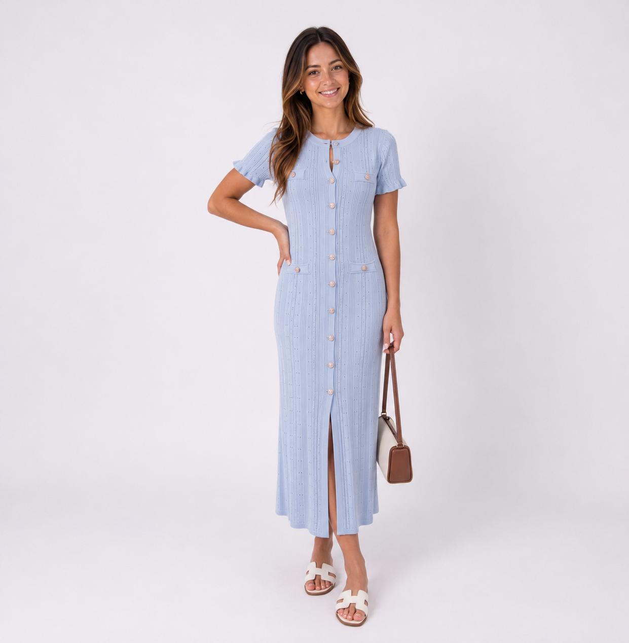 Elegantes Figurbetontes Maxikleid