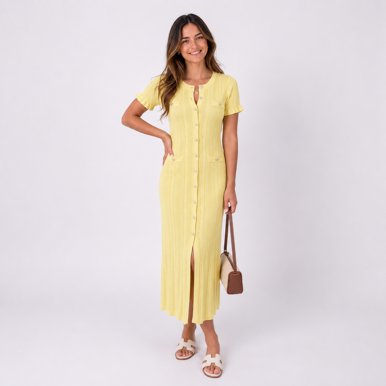 Elegantes Figurbetontes Maxikleid