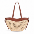 Geflochtene Schultertasche Einfarbig