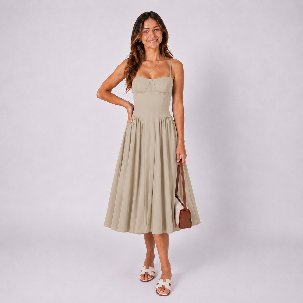 Corsagen Midikleid