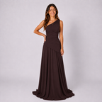 Einschultriges Maxikleid Einfarbig