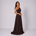 Einschultriges Maxikleid Einfarbig