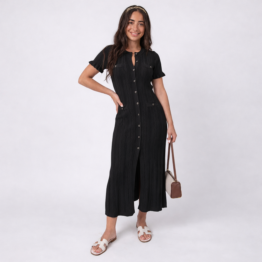 Elegantes Figurbetontes Maxikleid