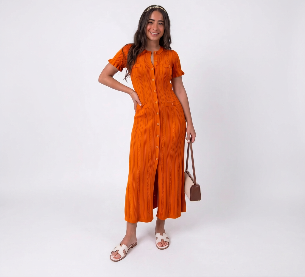Elegantes Figurbetontes Maxikleid